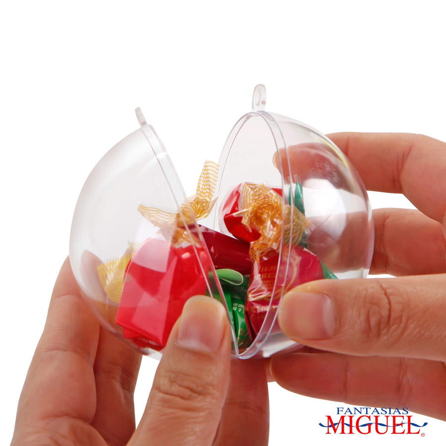 Art.9841 Esfera Transparente Armable 70mm 4pz