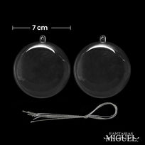 Art.9841 Esfera Transparente Armable 70mm 4pz