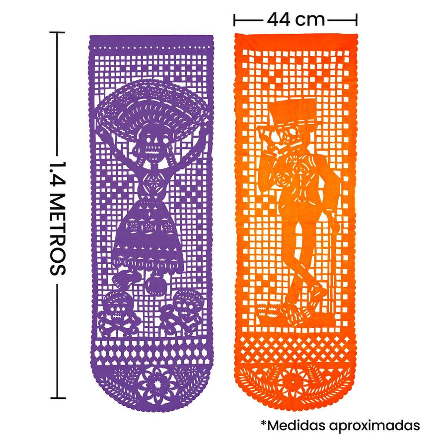 Art.9955 Mantel De Papel Picado 1.4mx44cm 2pz
