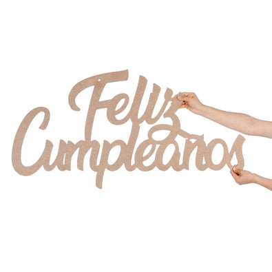 Fantasías Miguel Art.9996 Letrero Feliz Cumpleaños 53x103cm 1pz