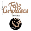 Fantasías Miguel Art.9996 Letrero Feliz Cumpleaños 53x103cm 1pz