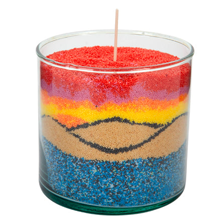 Vela Con Arena De Cera