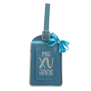 Recuerdo Tag Xv Años Azul