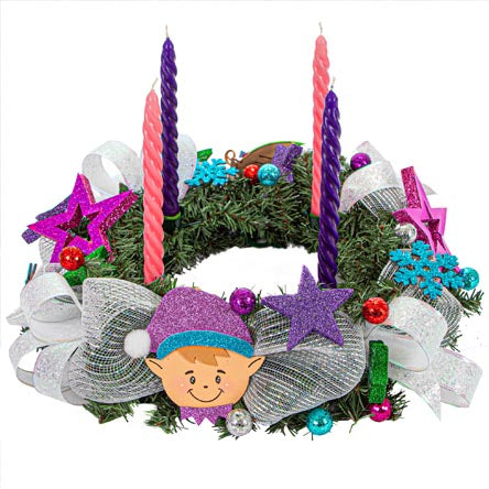 Corona De Adviento Multicolor