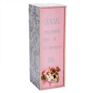 Portabotella Rosa-Plata