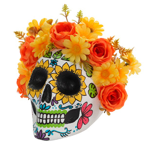 Cráneo Con Flores Dia De Muertos