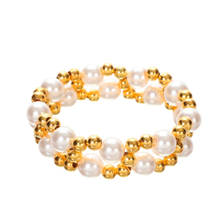 Pulsera De Perlas Y Oro