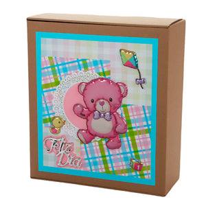 Corazón De Osito Rosa