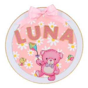 Circulo Con Osito Rosa