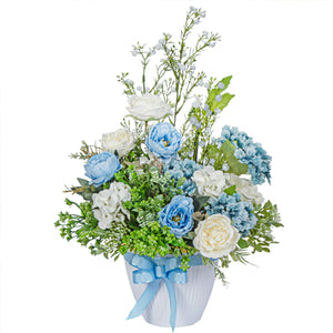 Arreglo Floral Baby Azul