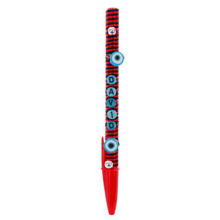 Pluma Decorada Ojo Turco
