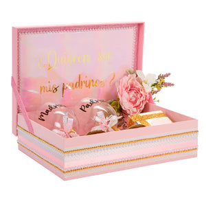 Caja De Regalo Padrinos Xv Años
