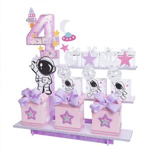 Escalera Con Recuerdos Astronauta Rosa