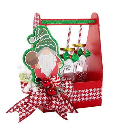 Caja De Bebidas Gnomo Navideño