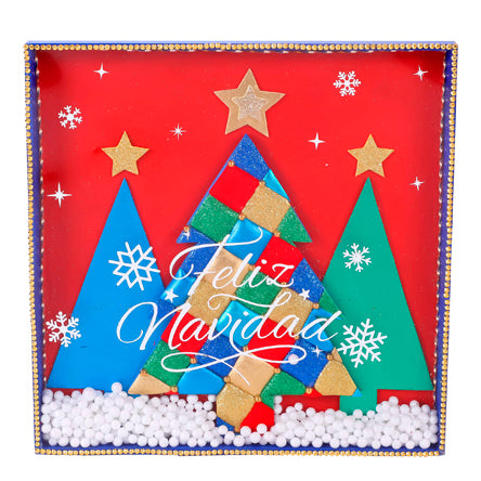 Cuadro Navideño Con Pino