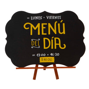 Pizarrón Menú Cocina