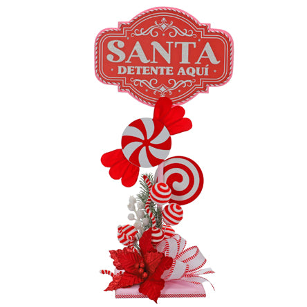 Letrero Santa Caramelos