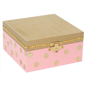 Caja Con Broche Oro/Rosa