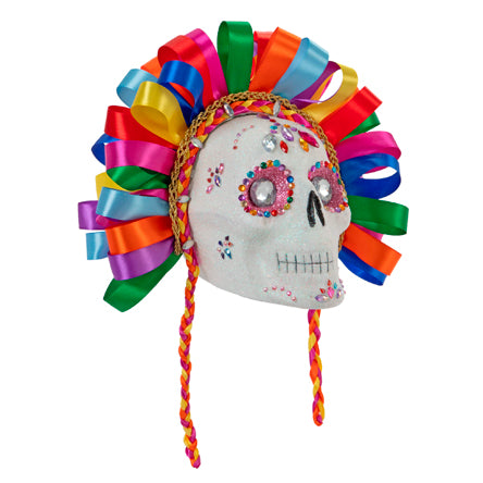 Cráneo Con Diadema De Colores