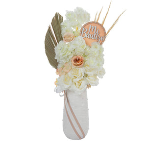 Centro De Mesa Bautizo Marfil