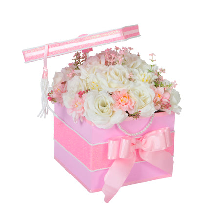 Caja Birrete Con Flores