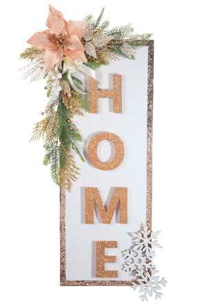 Letrero Home Navideño
