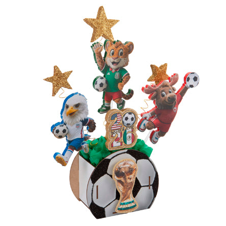 Centro De Mesa Mascotas Futbol