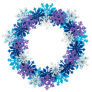 Corona De Copos De Nieve Con Tubitos