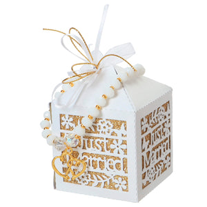 Pulsera Boda Blanco-Oro