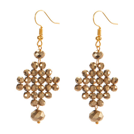 Aretes Cuadrados Oro