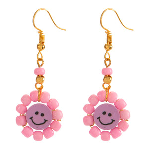 Aretes Rosas Con Emoji