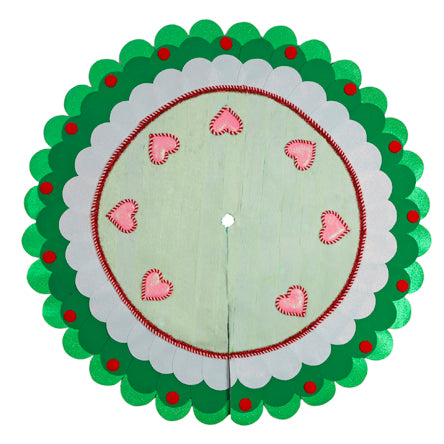 Pie De Árbol Navideño Verde