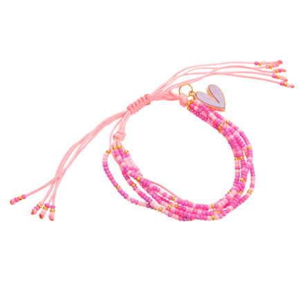 Pulsera Con Dije Rosa