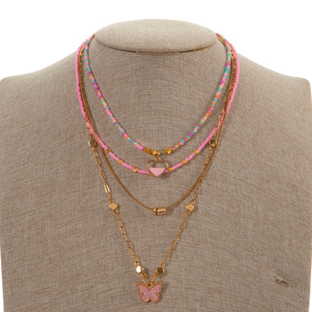 Collar Con Dije Mariposa