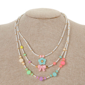 Collar Cuentas Pastel