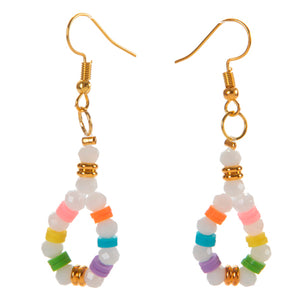 Aretes Con Cuenta Heishi