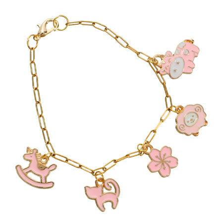 Pulsera Dijes Rosas