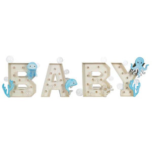 Letras Con Focos Animalitos Del Mar
