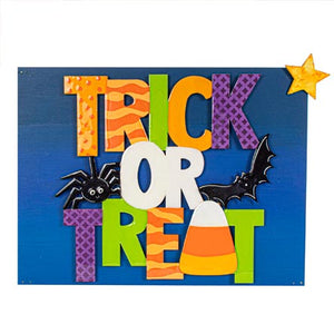 Letrero Trick Or Treat Estrella