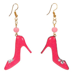 Aretes Con Zapatilla Rosa