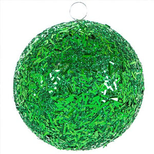 Esfera Verde Con Diamantina