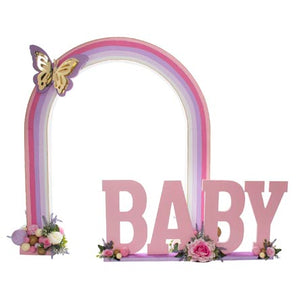 Letrero Arcoíris Baby Mariposa