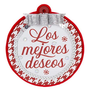 Esfera Navideña Rojo-Plata
