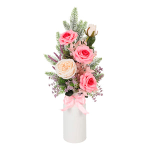 Arreglo Floral Rosa/Lila