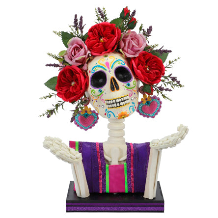 Busto Catrina Con Rosas