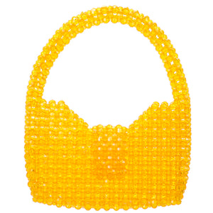 Bolsa De Cuenta Facetada Amarilla