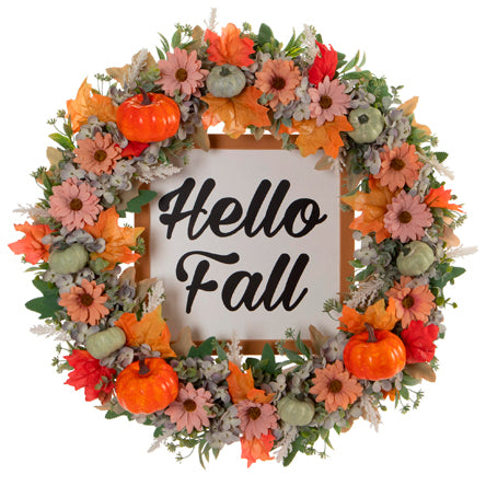 Corona Otoñal  Hello Fall