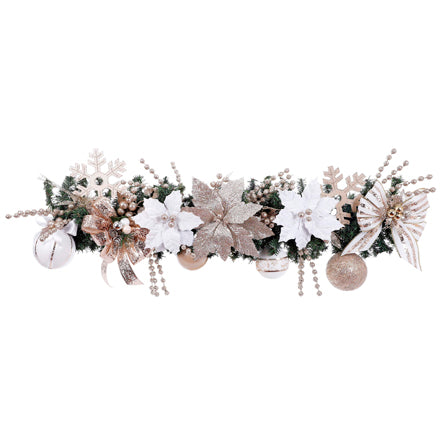 Guia Navideña Champagne Copos De Nieve