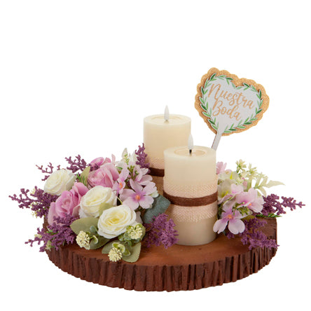 Centro De Mesa Velas Boda