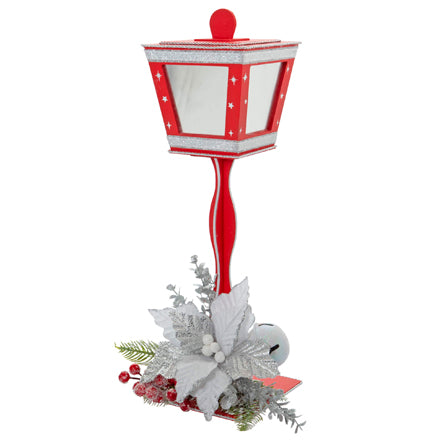 Faro Navideño Rojo-Plata